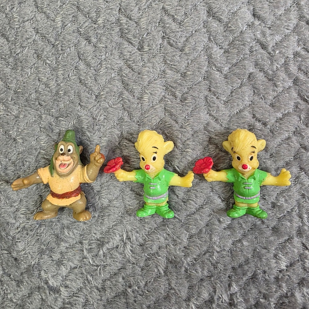 Vintage 1991 Disney Gummi Bears PVC Figure‎ Lot Cubbi Gummi Toadwart Toy